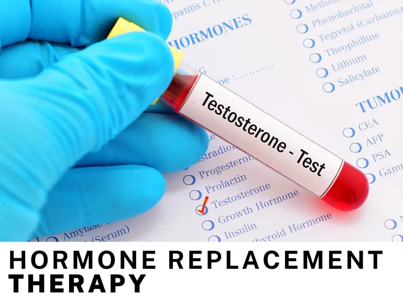 hormone replacement therapy testosterone blood test