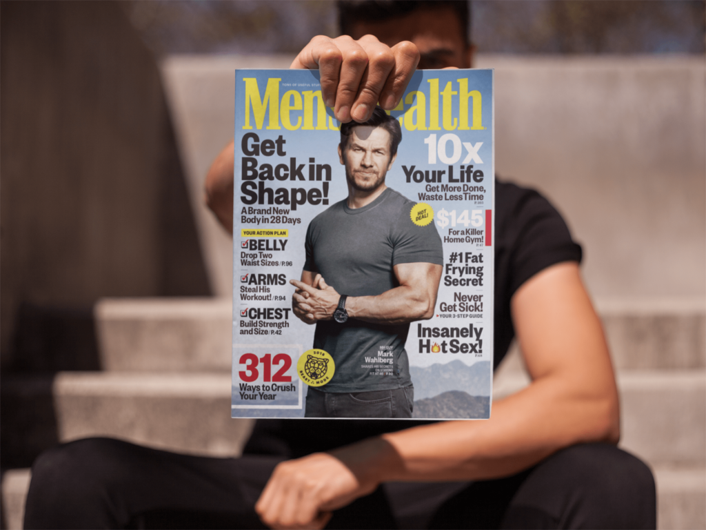 men's health magazine cover ed article
